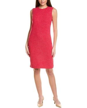 St. John Tweed Sheath Dress - Red