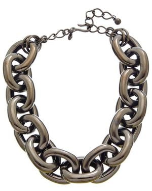 Kenneth Jay Lane Link Necklace - Metallic