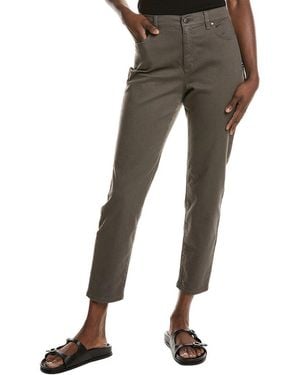 Eileen Fisher Petite High-Waist Slim Jean - Green