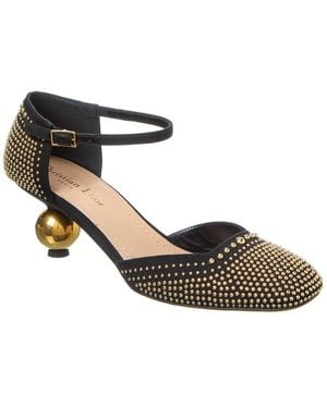 Dior D-Idole Canvas & Leather Pump - Metallic