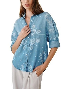 Bella Dahl Boyfriend Button Down Shirt - Blue