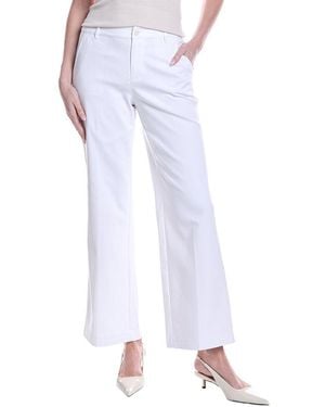 NIC+ZOE Seasonless Cotton Wide-Leg Trouser - White