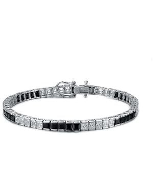 Rachel Glauber Cz Tennis Bracelet - White