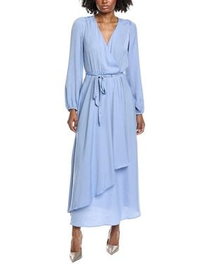 Vince Camuto Wrap Front Maxi Dress - Blue