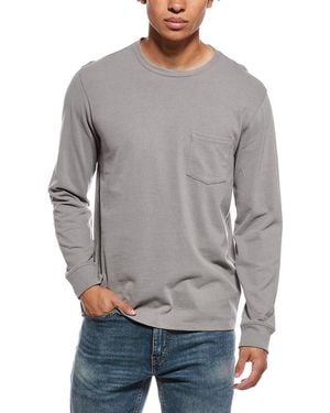 Vince Sueded Jersey Pocket T-Shirt - Grey