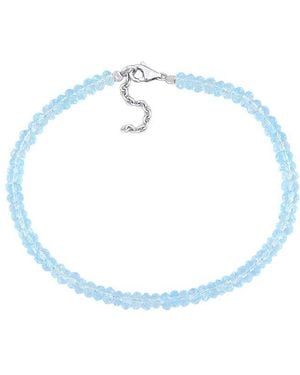 Rina Limor 11.01 Ct. Tw. Sky Topaz Beaded Bracelet - Blue