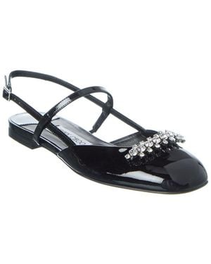 Jimmy Choo Belinda Patent Slingback Ballerina Flat - Blue