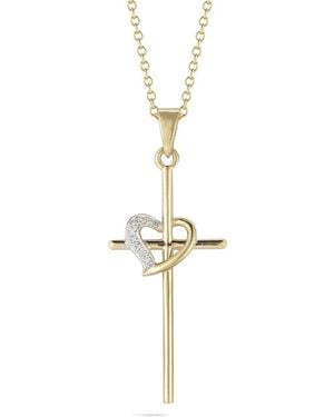 Reiss 14K 0.04 Ct. Tw. Diamond Necklace - Metallic