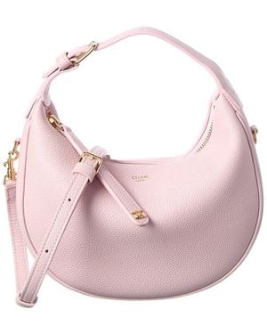 Celine Leather Hobo Bag - Pink