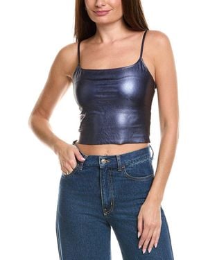 Commando Cami Crop Top - Blue