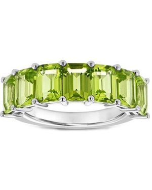Diana M. Jewels Fine Jewelry 14k Peridot Half-eternity Ring - Green