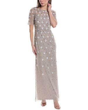 Adrianna Papell Beaded Gown - Multicolour