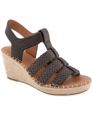 Gentle Souls Capelin Leather Espadrille - Brown