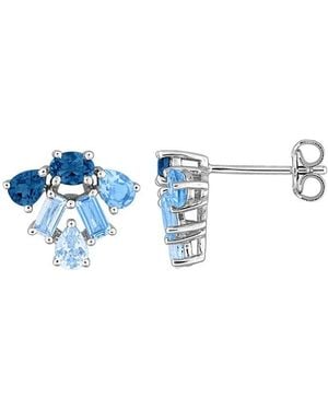 Rina Limor 2.28 Ct. Tw. Topaz Stud Earrings - Blue