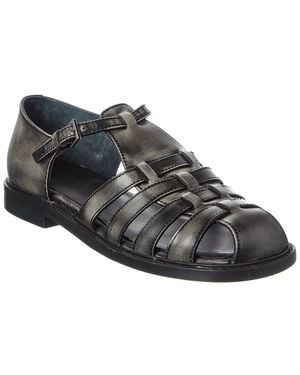 Free People Willow Leather Fisherman Sandal - Black