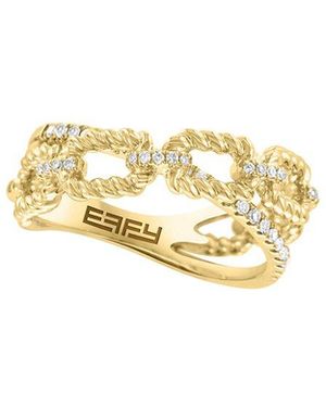 Effy Fine Jewelry 14K 0.25 Ct. Tw. Diamond Ring - Metallic