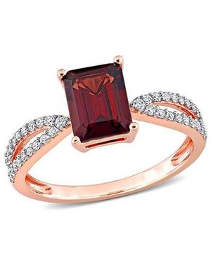 Rina Limor 14K Rose 2.33 Ct. Tw. Diamond & Garnet Ring - Pink