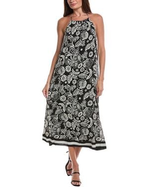 Z Supply Viento Luz Floral Midi Dress - Black