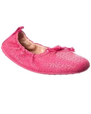 Tod's Leather Ballerina Flat - Pink