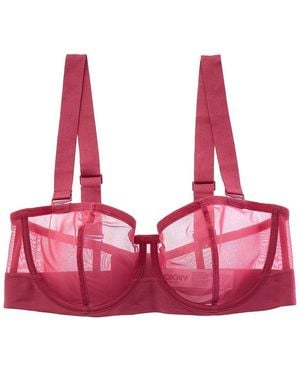 DKNY Sheers Convertible Unlined Bra - Pink