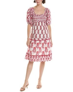 Ro's Garden Tamara Midi Dress - Red