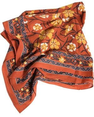 Saachi Oleander Print Bandana - Orange