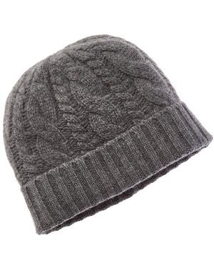Sofiacashmere Sofiacashmere Cable Cashmere Hat - Grey