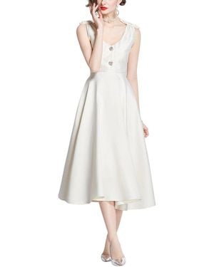 DZA Midi Dress - White