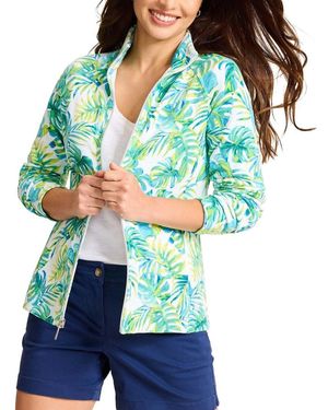 Tommy Bahama Aruba La Playa Palms Full Zip Sweatshirt - Green