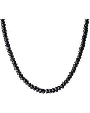 Stephen Oliver Plated 50.00 Ct. Tw. Onyx Necklace - Metallic