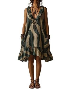 ENJOY PETRA Olivia Taylor Midi Dress - Natural