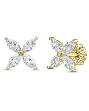 Diana M. Jewels Diana M. 14K 2.00 Ct. Tw. Lab-Grown Diamond Stud Earrings - Metallic