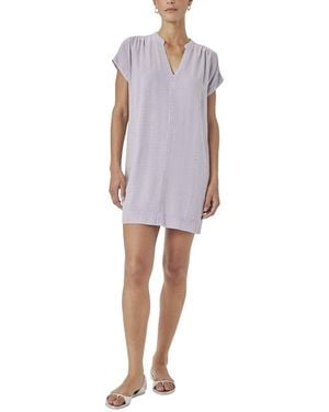 Splendid Ivy Linen-Blend Mini Dress - Purple