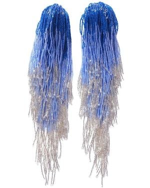 Carolina Herrera Tassel Earrings - Blue