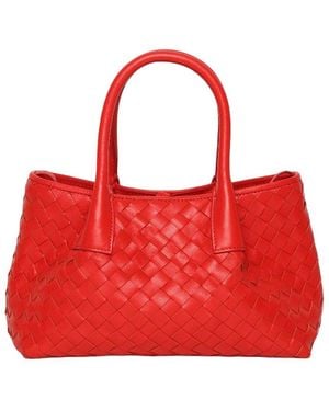 Walter Baker Alina Mini Leather Tote - Red