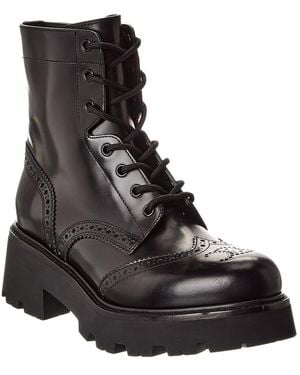 Celine Triomphe Leather Boot - Black