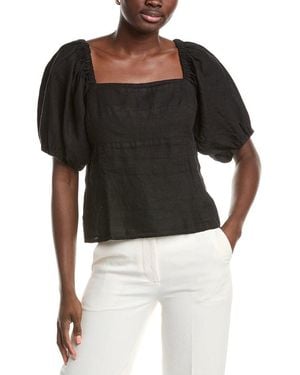 Velvet By Graham & Spencer Olivia Woven Top - Black