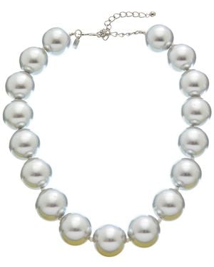Kenneth Jay Lane 25Mm Pearl Statement Necklace - Metallic