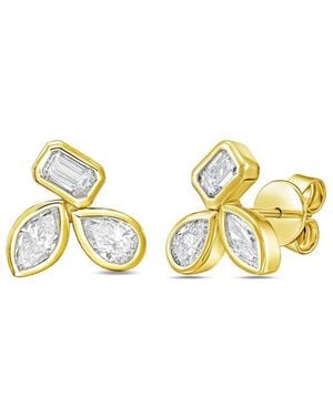 Diana M. Jewels Diana M. 14K 8.00 Ct. Tw. Lab-Grown Diamond Stud Earrings - Metallic