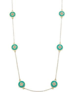 Juvell 18K Plated Cz Necklace - White