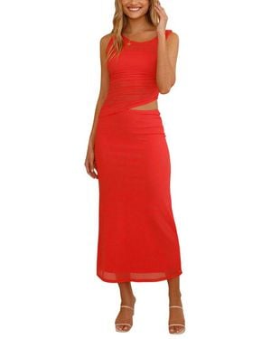 ENJOY PETRA Maxi Dress - Red