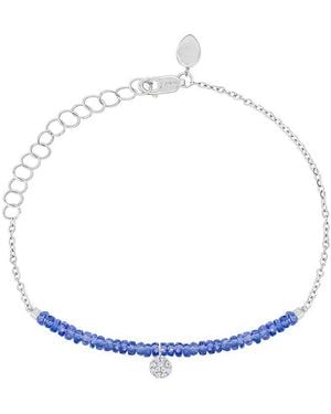 Meira T 14K 0.04 Ct. Tw. Diamond Bracelet - Blue