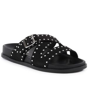 Seychelles Vip List Suede Sandal - Black