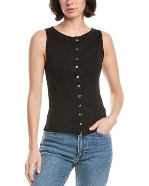 Rag & Bone The Knit Boat Neck Tank - Black