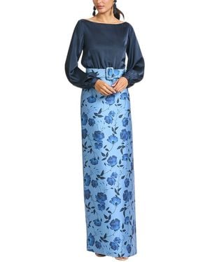Sachin & Babi Astor Gown - Blue