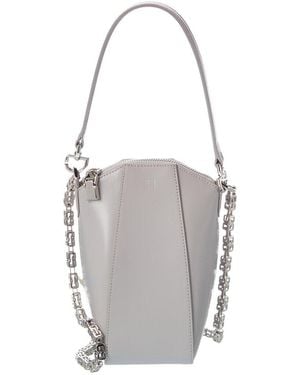 Givenchy Leather Bucket Bag - Grey