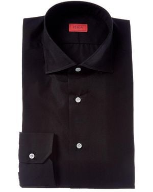 Isaia Milano Mix Dress Shirt - Black