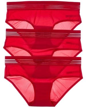 Le Mystere 3Pk Second Skin Hipster - Red