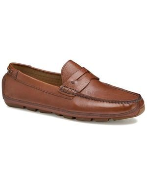 Johnston & Murphy Damon Penny Leather Loafer - Brown