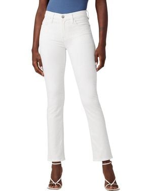Hudson Jeans Nico Mid-Rise Straight Ankle Jean - White